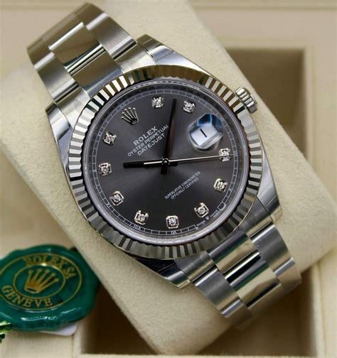 rolex gold and grey|Rolex datejust grey face.